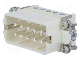 Connector: HDC; contact insert; male; C146; PIN: 10; 10+PE; size A10