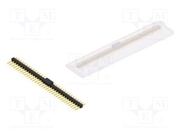 Connector: pin strips; pin header; male; PIN: 33; 2.54mm; SMT; 1x33
