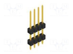 Connector: pin strips; pin header; male; PIN: 4; 2.54mm; THT; 1x4