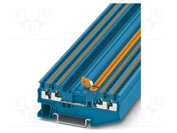 Splice terminal: rail; PA; L: 30.5mm; terminals: 4; W: 3.5mm