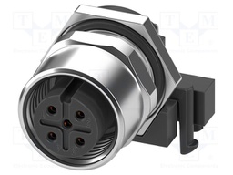 Connector: M12; socket; PIN: 5; female; 60V; angled; IP67; THT; A code