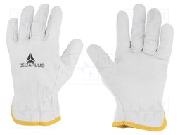 Protective gloves; Size: 7; natural leather; FBN49