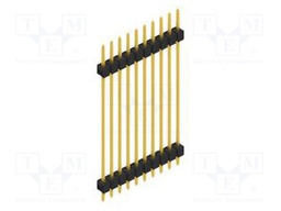 Connector: pin strips; pin header; male; PIN: 10; 2.54mm; THT; 1x10
