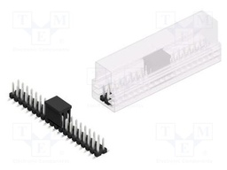 Connector: pin strips; pin header; male; PIN: 40; 2.54mm; SMT; 2x20