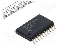 IC: digital; D flip-flop; Ch: 8; SMD; SO20; HCT; OUT: 3-state