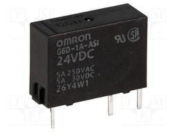 Relay: electromagnetic; SPST-NO; Ucoil: 24VDC; 5A/250VAC; 5A/30VDC
