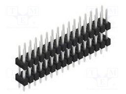 Connector: pin strips; pin header; male; PIN: 32; 2.54mm; THT; 2x16