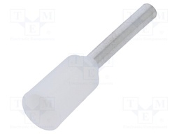 Bootlace ferrule; insulated; copper; Insulation: polyamide; 8mm