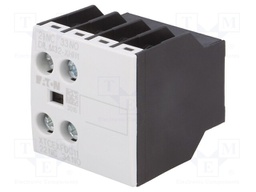 Auxiliary contacts; Leads: screw terminals; Mounting: front