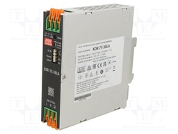 Power supply: switching; for DIN rail mounting; XDR-75