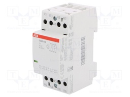 Contactor: 4-pole installation; NC x4; 12VAC; 12VDC; 25A; DIN; ESB