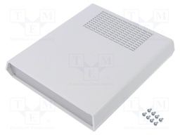 Enclosure: with panel; vented,PCB is fastened in guides; AUS