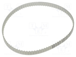 Timing belt; T5; W: 10mm; H: 2.2mm; Lw: 450mm; Tooth height: 1.2mm