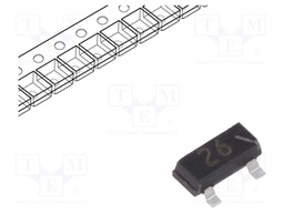 Diode: rectifying; SMD; 100V; 215mA; 4ns; Package: reel,tape; SOT23