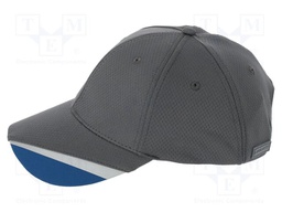 Baseball cap; women's,adjustable; grey; elastane,polyester