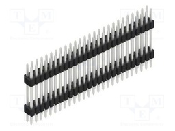 Connector: pin strips; pin header; male; PIN: 52; 1.27mm; THT; 2x26