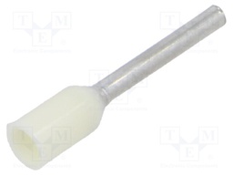 Tip: bootlace ferrule; insulated; copper; 0.5mm2; 10mm; tinned