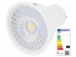 LED lamp; neutral white; GU10; 220/240VAC; 480lm; 6.5W; 110°