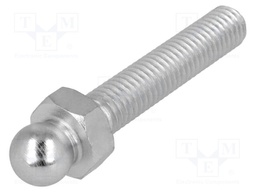 Pin; M8; Plunger mat: steel; Ø: 10mm; Plating: zinc; Thread len: 40mm