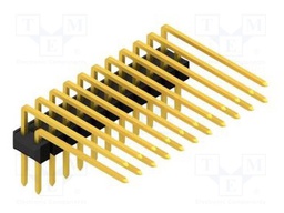 Connector: pin strips; pin header; male; PIN: 22; 2.54mm; THT; 2x11