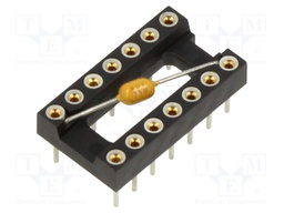 THT; 3A; Plating: gold-plated; Type: precision; Row pitch: 7.62mm