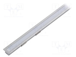 Profiles for LED modules; white; recessed; natural; L: 1m