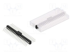 Connector: pin strips; pin header; male; PIN: 40; 2.54mm; SMT; 2x20