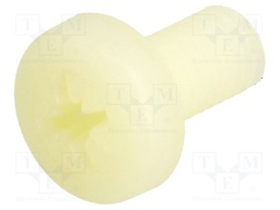 Screw; M6x12; 1; Head: cheese head; Pozidriv; 1,4mm; polyamide