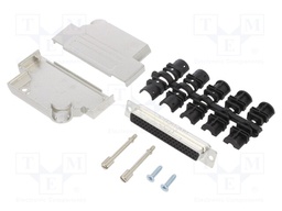 D-Sub HD; PIN: 62; female; shielded; angled 45°; soldering; UNC4-40