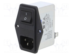 Connector: AC supply; socket; male; 6A; 250VAC; IEC 60320; -25÷85°C