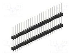 Connector: pin strips; pin header; male; PIN: 23; 2.54mm; THT; 1x23