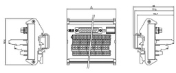 Transition module; Temp: -20÷60°C; W: 134mm; D: 80mm; H: 92.6mm; 1A