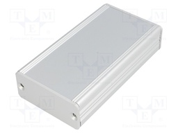 Enclosure: with panel; AKG; X: 55mm; Y: 100mm; Z: 24mm; aluminium