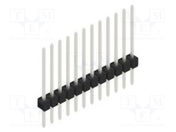 Connector: pin strips; pin header; male; PIN: 12; 2.54mm; THT; 1x12