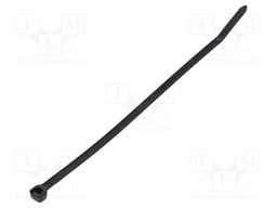 Cable tie; L: 291mm; W: 4.6mm; polyamide; 220N; black; Ømax: 76mm