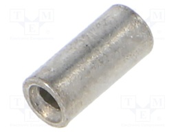 Tip: butt splice; 1mm2; crimped; for cable; tinned; copper