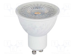 LED lamp; white warm; GU10; 220÷240VAC; 445lm; P: 6W; 38°; 3000K