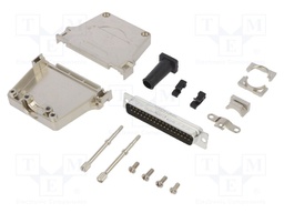 D-Sub; PIN: 37; male; shielded,with strain relief; straight