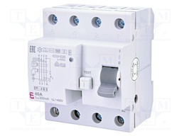 RCD breaker; Inom: 40A; Ires: 300mA; Poles: 4; 230V,400V; IP20; EFI