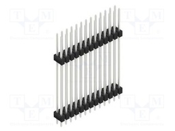 Connector: pin strips; pin header; male; PIN: 26; 2.54mm; THT; 2x13