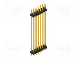 Connector: pin strips; pin header; male; PIN: 16; 2.54mm; THT; 2x8