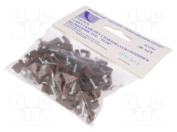Holder; brown; Application: YDYp 3x1,5,for flat cable; 50pcs.
