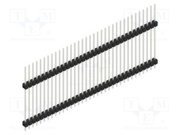 Connector: pin strips; pin header; male; PIN: 35; 2.54mm; THT; 1x35