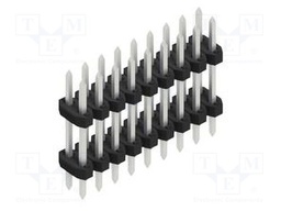 Connector: pin strips; pin header; male; PIN: 18; 2mm; THT; 2x9; 100V