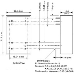 Converter: DC/DC; 6W; Uin: 36÷160V; Uinsul: 3000V