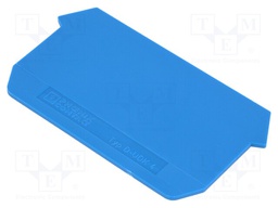 End piece; blue; for UDK4 connectors; Width: 1.5mm; polyamide