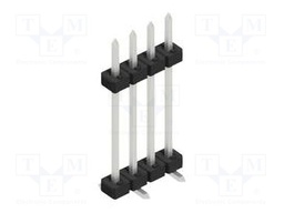 Connector: pin strips; pin header; male; PIN: 4; 2mm; SMT; 1x4; 100V