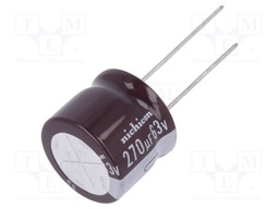 Capacitor: electrolytic; low impedance; THT; 270uF; 63VDC; ±20%