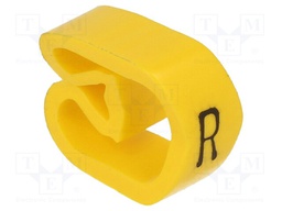 Markers for cables and wires; Label symbol: R; 8÷16mm; PVC; H: 6mm