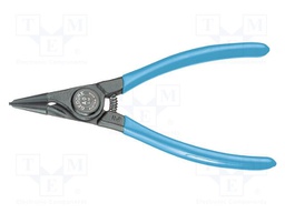 Pliers; for circlip; external; 3÷10mm; Pliers len: 140mm; straight